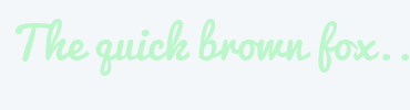 Image with Font Color BCF7CB and Background Color F4F7F9